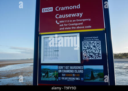 Cramond Island est l'un des plusieurs îles dans le Firth of Forth dans l'Est de l'Ecosse, près d'Édimbourg. Banque D'Images