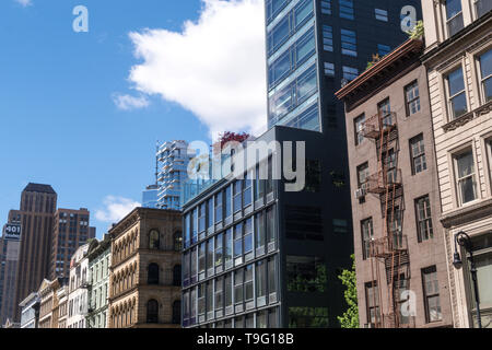 Broadway à SoHo est un quartier historique, NYC, USA Banque D'Images