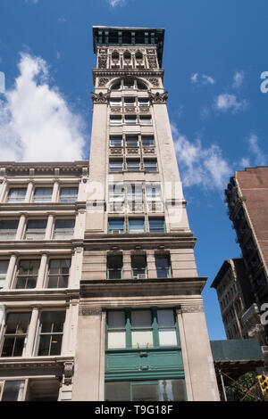 Broadway à SoHo est un quartier historique, NYC, USA Banque D'Images