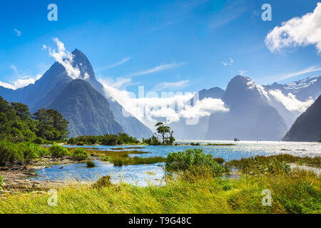 Milford Sound, Nouvelle Zélande Banque D'Images