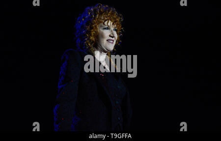 Padova, Italie. 18ème mai 2019. Fiorella Mannoia effectue vivre pour son 'Tour' Personale au Gran Teatro Geox à Padoue, en Italie. Banque D'Images