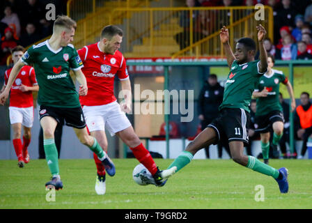 OGEDI JUNIOR de Derry City FC au cours de la Ligue Airtricity entre Sligo Rovers & fixture Derry City FC Banque D'Images