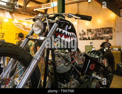 Motocyclettes personnalisées à l'accélérateur "roll" 2019 show à Sydney, Australie Banque D'Images