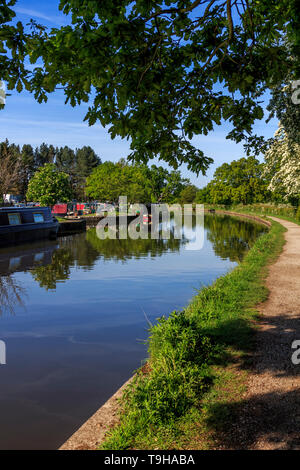 Macclesfield péniches , voie navigable, Cheshire, Angleterre, RU, FR Banque D'Images