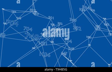 Nuage de mots abstraits Contour. Vector Illustration de Vecteur