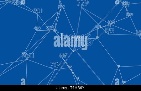 Nuage de mots abstraits Contour. Vector Illustration de Vecteur