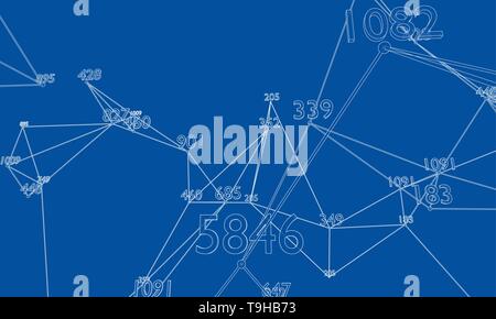 Nuage de mots abstraits Contour. Vector Illustration de Vecteur