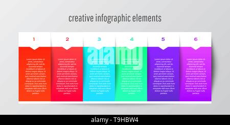 Modèle de conception infographique infographie créative, diagramme de workflow. Vector illustration pour vos présentations d'affaires. Vector illustration pour votre Illustration de Vecteur