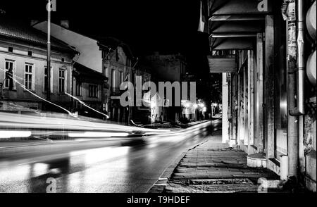 La ville de Veliko Tarnovo, Bulgarie - le 24 mars 2017. Motion de la vitesse en ville Banque D'Images