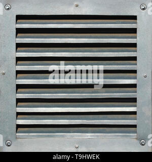 La texture de la trappe métallique ventilation Banque D'Images