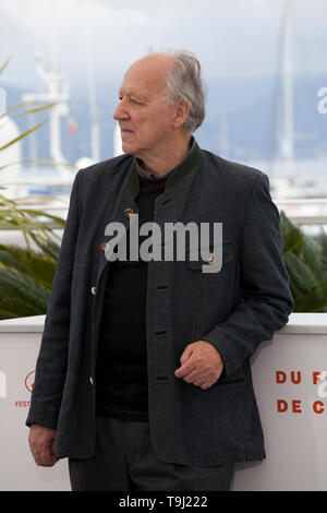 Cannes, France. 19 mai, 2019. Réalisateur Werner Herzog à photo film romantique de la famille appel à la 72e Festival de Cannes, dimanche 19 mai 2019, Cannes, France. Credit : Doreen Kennedy/Alamy Live News Banque D'Images