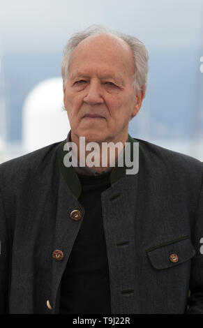 Cannes, France. 19 mai, 2019. Réalisateur Werner Herzog à photo film romantique de la famille appel à la 72e Festival de Cannes, dimanche 19 mai 2019, Cannes, France. Credit : Doreen Kennedy/Alamy Live News Banque D'Images