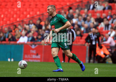 Londres, Royaume-Uni. 19 mai, 2019. Ashley sains de Cray Valley en action. La finale du Trophée Vase FA, Chertsey Town FC v Cray Valley au stade de Wembley à Londres, le dimanche 19 mai 2019. Cette image ne peut être utilisé qu'à des fins rédactionnelles. Usage éditorial uniquement, licence requise pour un usage commercial. Aucune utilisation de pari, de jeux ou d'un seul club/ligue/dvd publications pic par Steffan Bowen/Andrew Orchard la photographie de sport/Alamy live news Crédit : Andrew Orchard la photographie de sport/Alamy Live News Banque D'Images