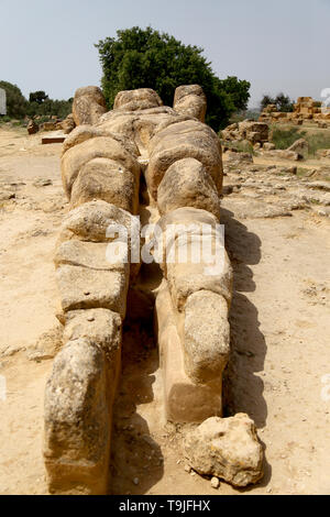 Temple de Jupiter Vallée olympique des temples Banque D'Images