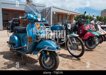 Des scènes de moto et scooter show Catalogne Espagne Banque D'Images