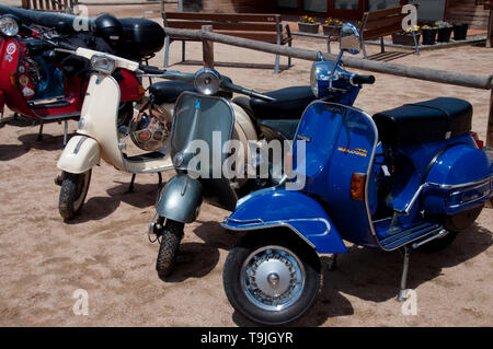 Des scènes de moto et scooter show Catalogne Espagne Banque D'Images