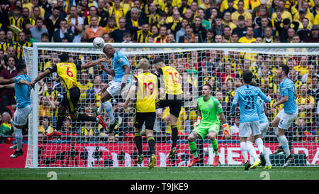 Londres, ANGLETERRE - 18 mai : de Manchester City lors de la finale de la FA Cup match entre Manchester City et Watford au stade de Wembley le 18 mai 2019 à Londres, en Angleterre. (Photo par Sebastian Frej/MO Media) Banque D'Images