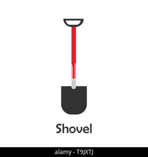 Pelle dans cartoon style, carte marine pour enfant d'âge préscolaire, activité pour enfants, vector illustration Illustration de Vecteur