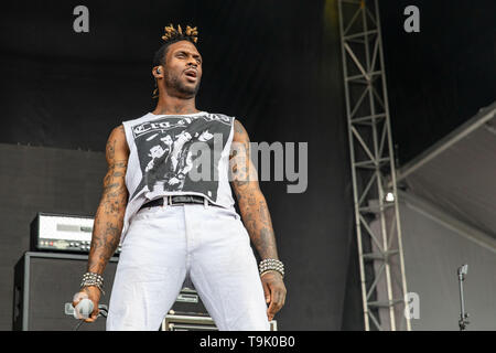 17 mai 2019 - Columbus, Ohio, États-Unis - EADDY de Ho99O9 pendant la Sonic Temple Music Festival au stade de MAPFRE à Columbus, Ohio (crédit Image : © Daniel DeSlover/Zuma sur le fil) Banque D'Images