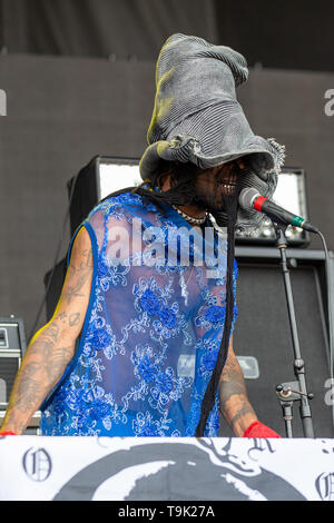 17 mai 2019 - Columbus, Ohio, États-Unis - THEOGM de Ho99O9 pendant la Sonic Temple Music Festival au stade de MAPFRE à Columbus, Ohio (crédit Image : © Daniel DeSlover/Zuma sur le fil) Banque D'Images