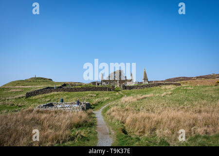 La ruine de l'église St Mary, Dunvegan, Isle of Skye, Scotland Banque D'Images