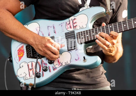 17 mai 2019 - Columbus, Ohio, États-Unis - Tom Morello durant la Sonic Temple Music Festival au stade de MAPFRE à Columbus, Ohio (crédit Image : © Daniel DeSlover/Zuma sur le fil) Banque D'Images