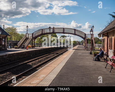 L'architecture de fer à la gare d''Appleby sur la célèbre ligne de Carlisle à régler en Cumbria Banque D'Images