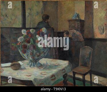 Intérieur du peintre Paris, rue Carcel. Musée : Nasjonalmuseet for Kunst, Arkitektur og Design, Oslo. Auteur : Paul Gauguin Henri Eugéne. Banque D'Images