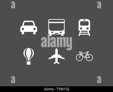 Les transports en commun, navette aéroport, la circulation, les transports, l'icône transport. Illustration vectorielle, modèle plat. Illustration de Vecteur