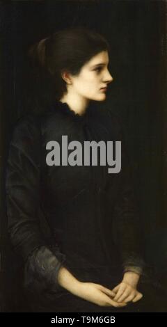 Portrait d'Amy Gaskell. Musée : collection privée. Auteur : Sir Edward Coley Burne-Jones. Banque D'Images