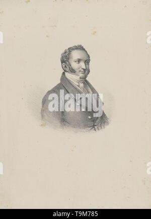 Portrait de l'Gioachino Antonio Rossini (1792-1868). Musée : collection privée. Auteur : anonyme. Banque D'Images