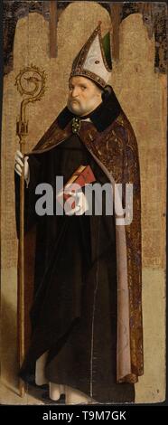 Saint Benoît de Nursie. Musée : Galleria degli Uffizi, Florence. Auteur : Antonello da Messina. Banque D'Images