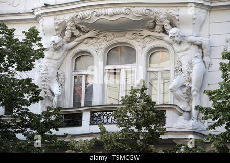 Appartement Art Nouveau à Prague Banque D'Images