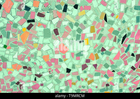 Mosaïque de carreaux de céramique colorée abstract close up Banque D'Images