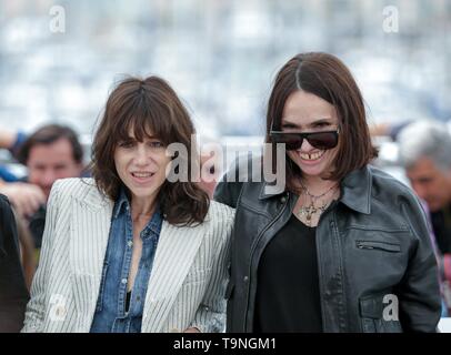 Charlotte Gainsbourgh, Beatrice Dalle, 2019 Cannes Banque D'Images