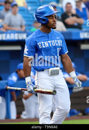 Lexington, Kentucky, USA. 17 mai, 2019. Jaren du Kentucky Shelby lors d'un jeu entre les Wildcats de Kentucky et le Vanderbilt Commodores au Kentucky Pride Park de Lexington, KY. Kevin Schultz/CSM/Alamy Live News Banque D'Images