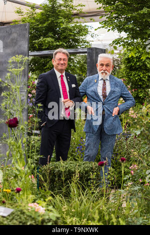 Londres, Royaume-Uni. 20 mai 2019. Alan Titchmarsh et Sir Roy Strong à la vie vivaces Jardin. Appuyez sur Jour à la 2019 RHS Chelsea Flower Show. Photo : Bettina Strenske/Alamy Live News Banque D'Images