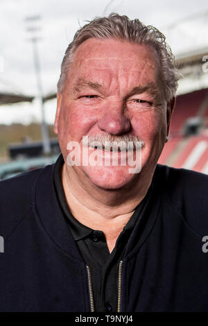 UTRECHT, portrait de Frans van Seumeren, propriétaire de cravates griffées FC Utrecht, football, saison 2018-2019, 04-03-2019, le stade de Galgenwaard Banque D'Images