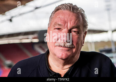 UTRECHT, portrait de Frans van Seumeren, propriétaire de cravates griffées FC Utrecht, football, saison 2018-2019, 04-03-2019, le stade de Galgenwaard Banque D'Images