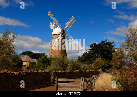 Callington Mill de Oatlands dans les Midlands Tasmanie a été construit en 1837. C'est un époque géorgienne moulin à farine. Banque D'Images