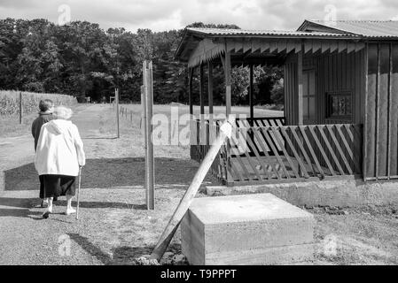 Gurs, les vestiges d'un camp d'internement français, Pyrénées-Atlantiques, France Banque D'Images