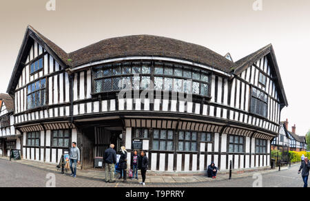 Greyfriars Worcester, une élève de 1 à colombages médiéval classé bâtiment appartenant au National Trust, Friar Street, Worcester Angleterre UK Banque D'Images