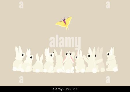 Télévision cartoon animal vecteur clip art lapins Illustration de Vecteur