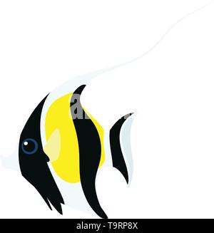 Télévision cartoon animal vecteur clip art poisson idole maure Illustration de Vecteur