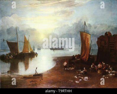 Joseph Mallord William Turner - soleil plus vagour nettoyage pêcheurs vendant du poisson 1807 Banque D'Images