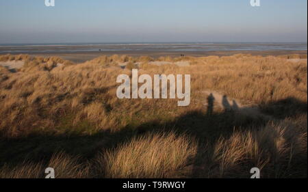 Les voyages vacances tourné sur l'île de Borkum West Frisian Banque D'Images