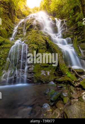 Vue panoramique d'une chute dans la Parc National de Rincon de la Vieja, Costa Rica Banque D'Images