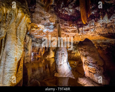 Jama, Baredine cave calcaire, Nova Vas, Porec, Istrien, Croatie, Europe, Tropfsteinhöhle, Kroatien, Europa Banque D'Images