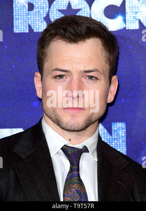 Taron Egerton participant à la Rocketman UK Premiere, à l'odéon Luxe, Leicester Square, Londres. Banque D'Images