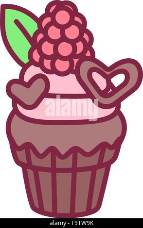 Vector cute cupcake bonbons, télévision clip art Illustration de Vecteur